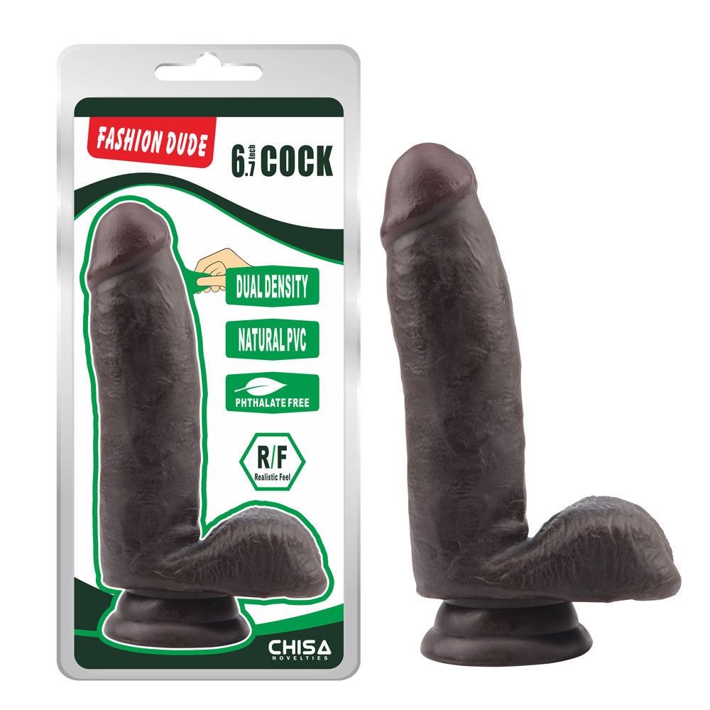 Fashion Dude-6,7 дюймов Cock-Brown